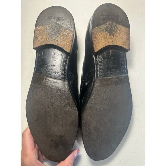 VTG Salvatore Ferragamo Made in Italy Men 9D Kiltie Tassel Black Leather Loafer - Picture 5 of 13